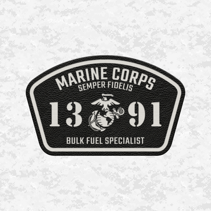 MOS 1391 Bulk Fuel Specialist | Leather Patch | Velcro Backed