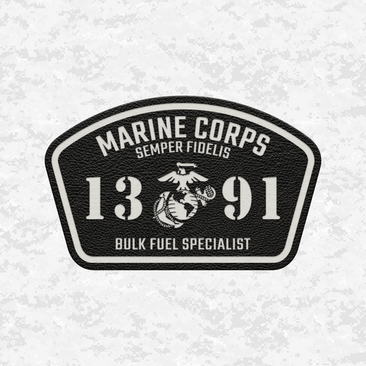 MOS 1391 Bulk Fuel Specialist | Leather Patch | Velcro Backed