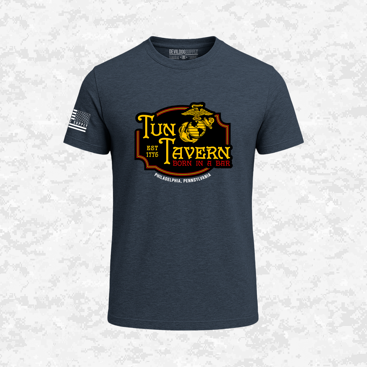 Tun Tavern, Born in a Bar, USMC, T-shirt