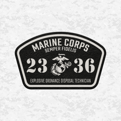 MOS 2336 Explosive Ordnance Disposal Technician | Leather Patch | Velcro Backed