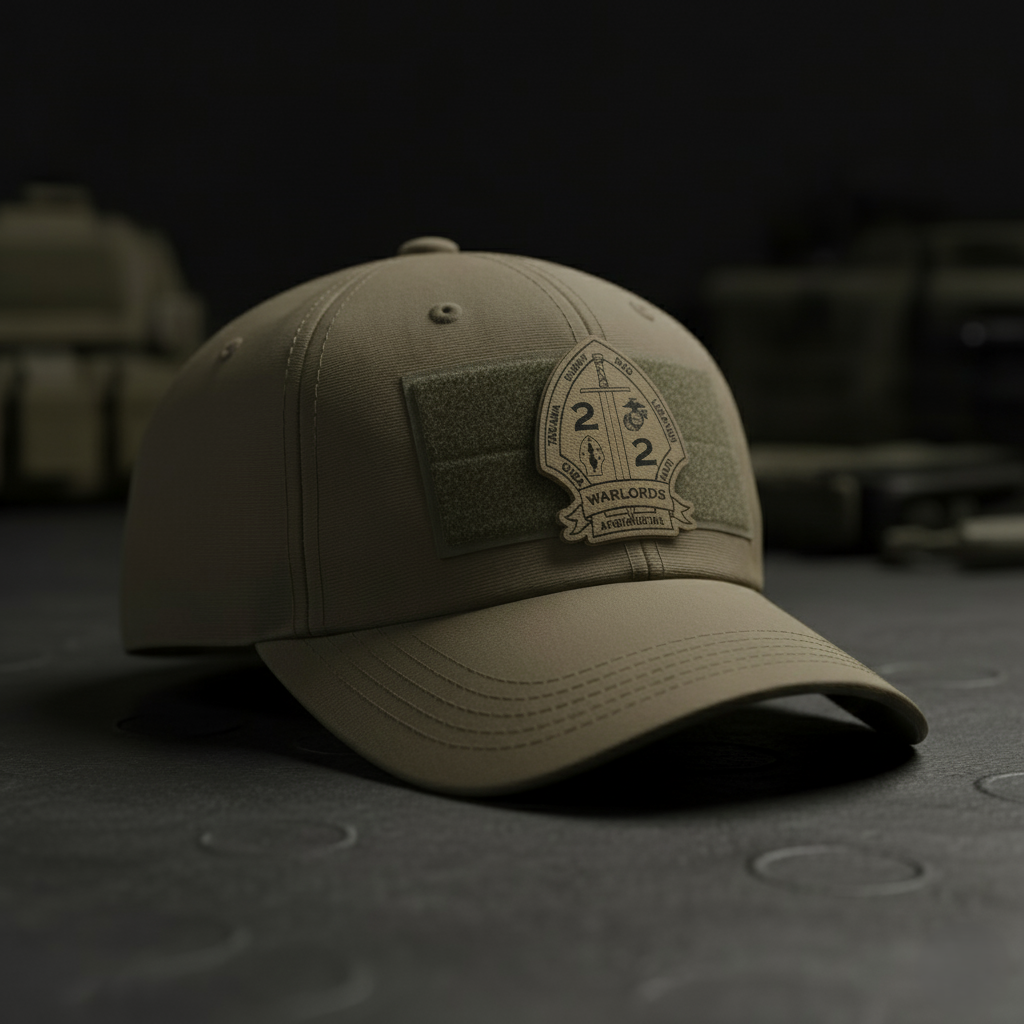 Leather Patch | 2nd Battalion 2nd Marines "Warlords" #1 | Velcro Backed