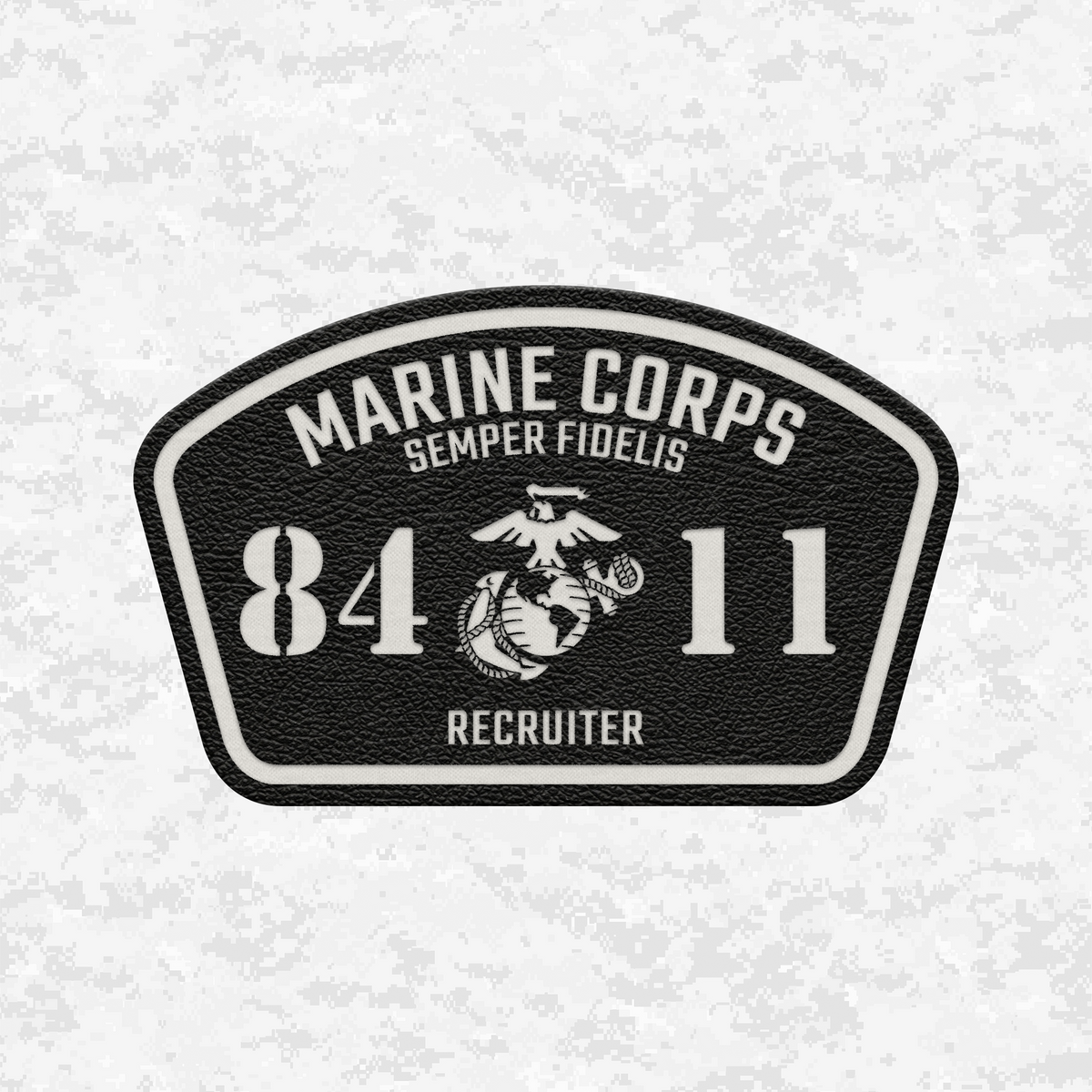 MOS 8411 Recruiter | Leather Patch | Velcro Backed