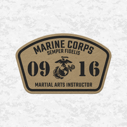MOS 0916 Martial Arts Instructor | Leather Patch | Velcro Backed