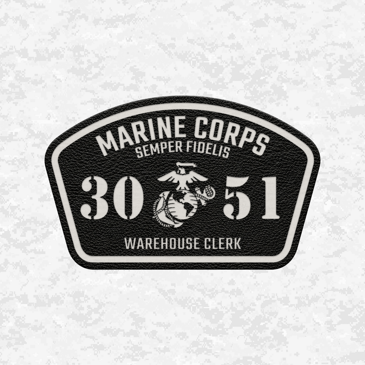 MOS 3051 Warehouse Clerk | Leather Patch | Velcro Backed