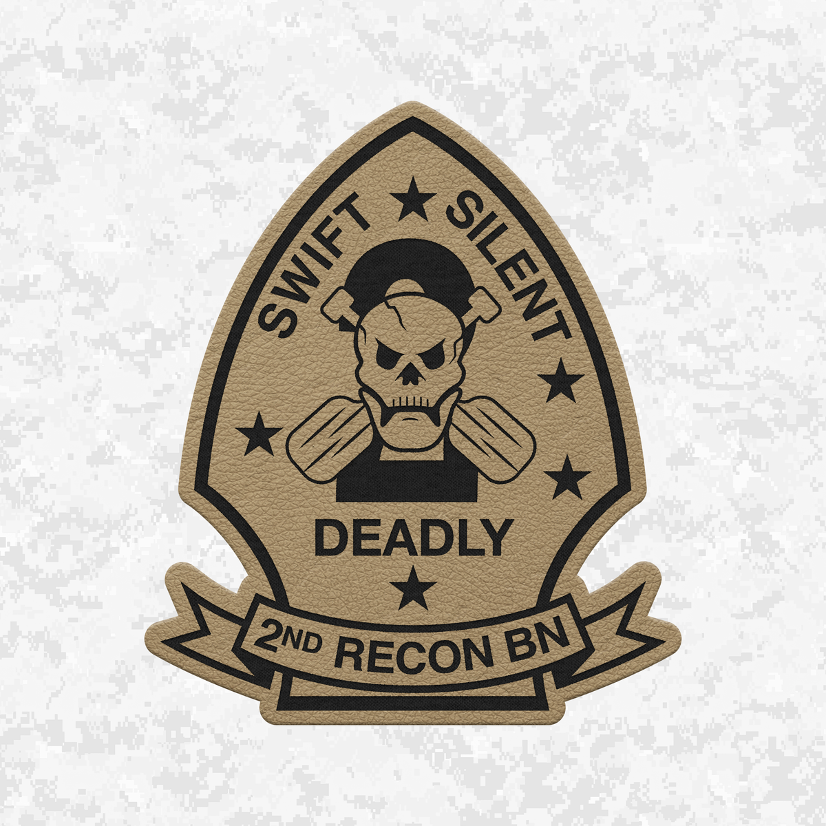 2nd Reconnaissance Battalion Unit ¨Chimera¨ | Leather Patch | Velcro Backed