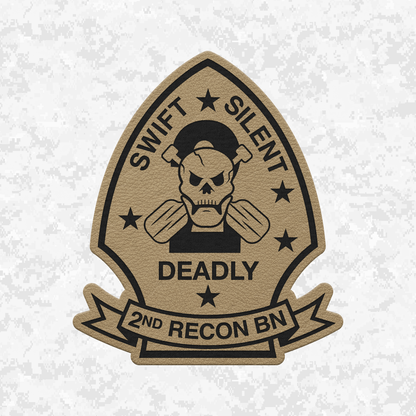 2nd Reconnaissance Battalion Unit ¨Chimera¨ | Leather Patch | Velcro Backed