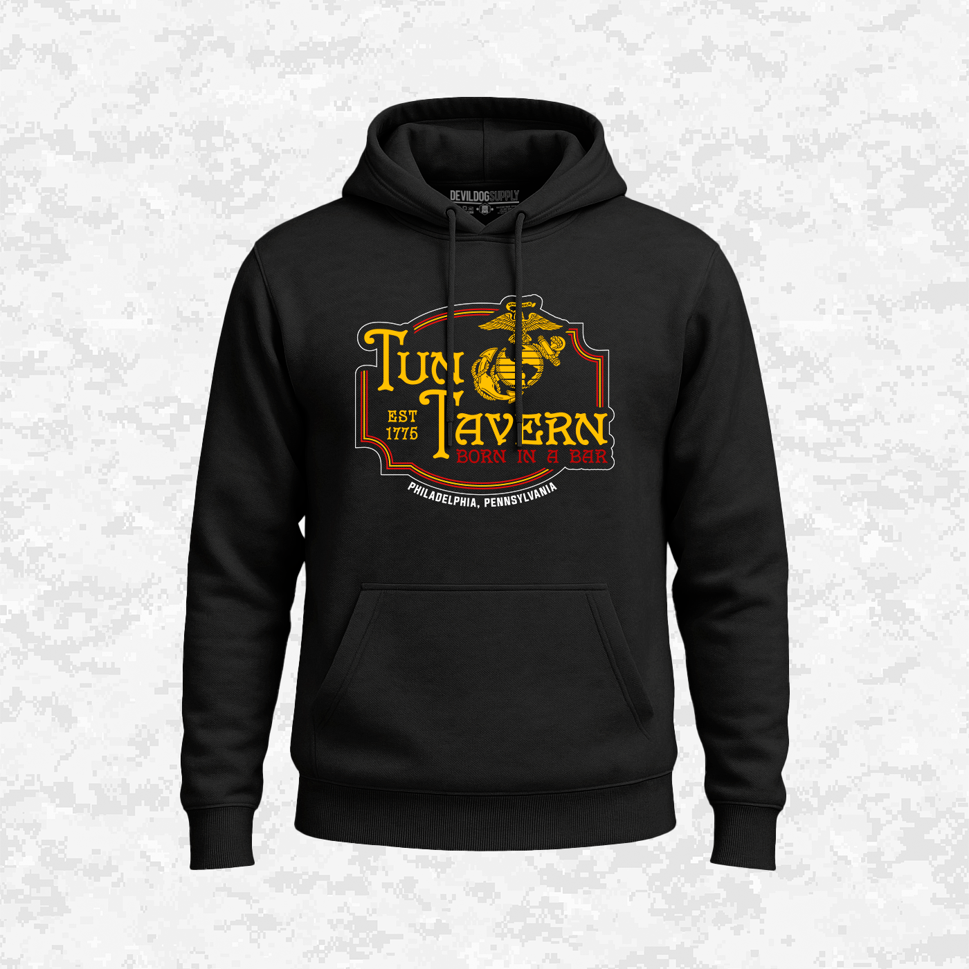 Tun Tavern, Born in a Bar, USMC, Hoodie
