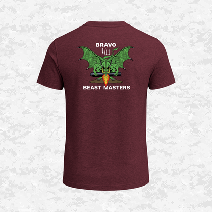 1st Bn 11th marines Bravo "Beast Masters" | T-shirt