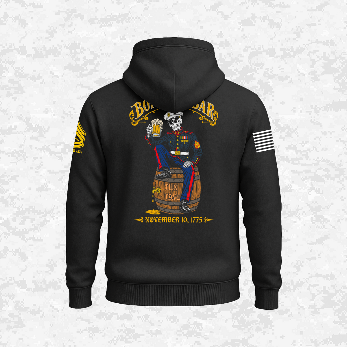 Born in a Bar #2, Customizable Ranks Edition | Hoodie