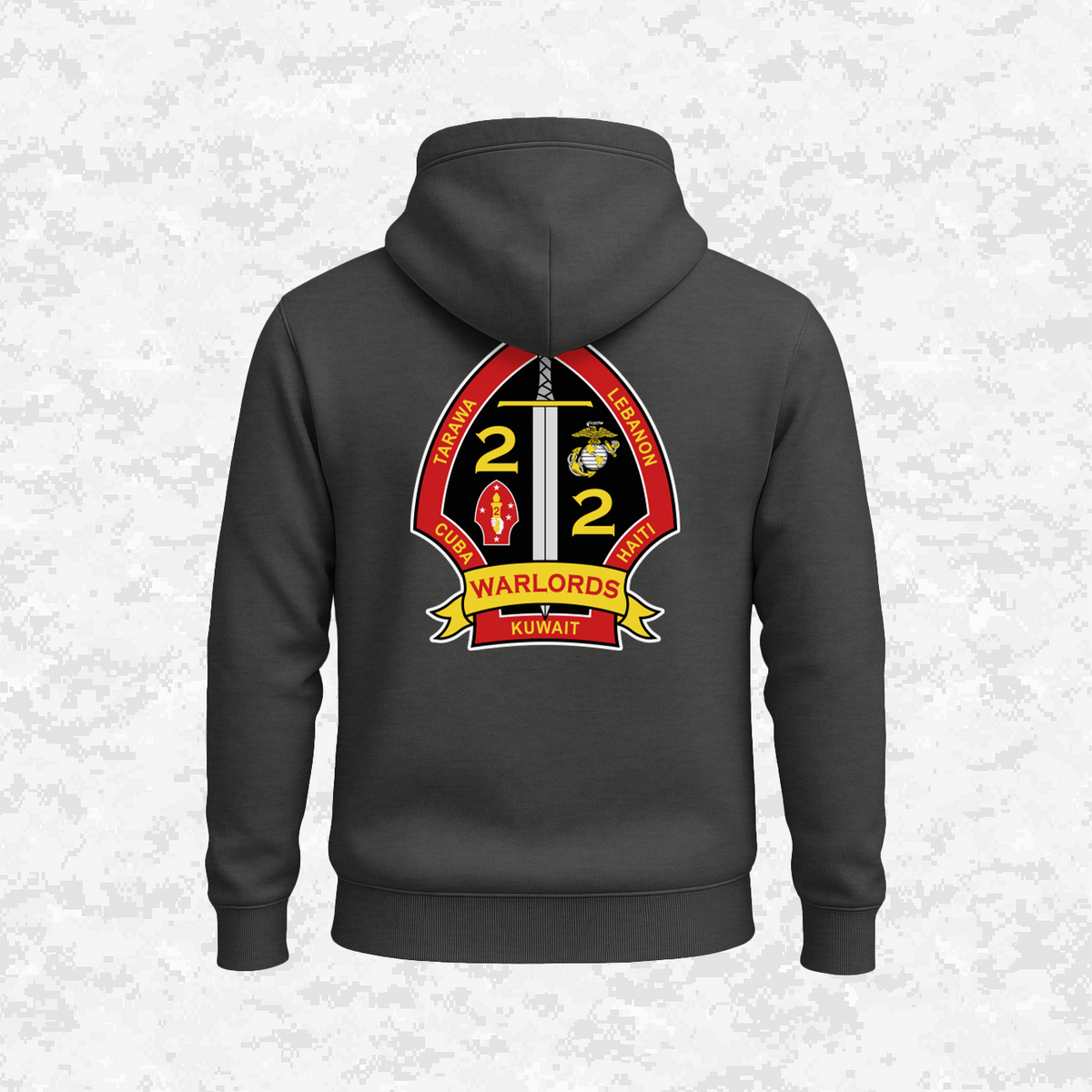 2nd Battalion 2nd Marines Unit "Warlords" Classic Edition #3 | Hoodie
