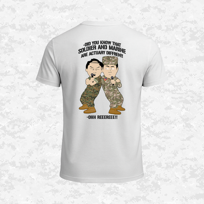Soldier & Marine Are Diffren!!! | Military Parody | T-shirt