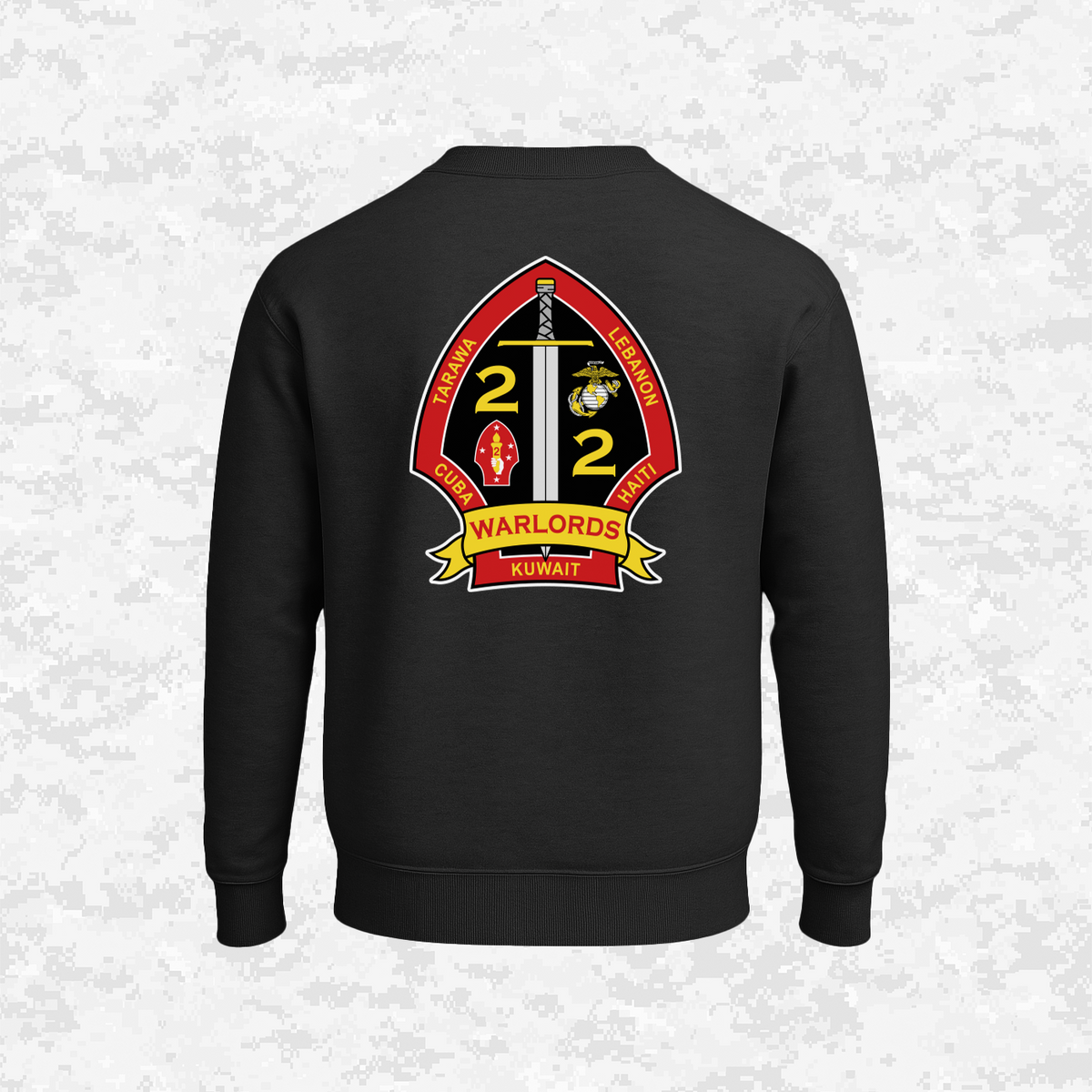 2nd Battalion 2nd Marines Unit "Warlords" Classic Edition #3 | Sweatshirt