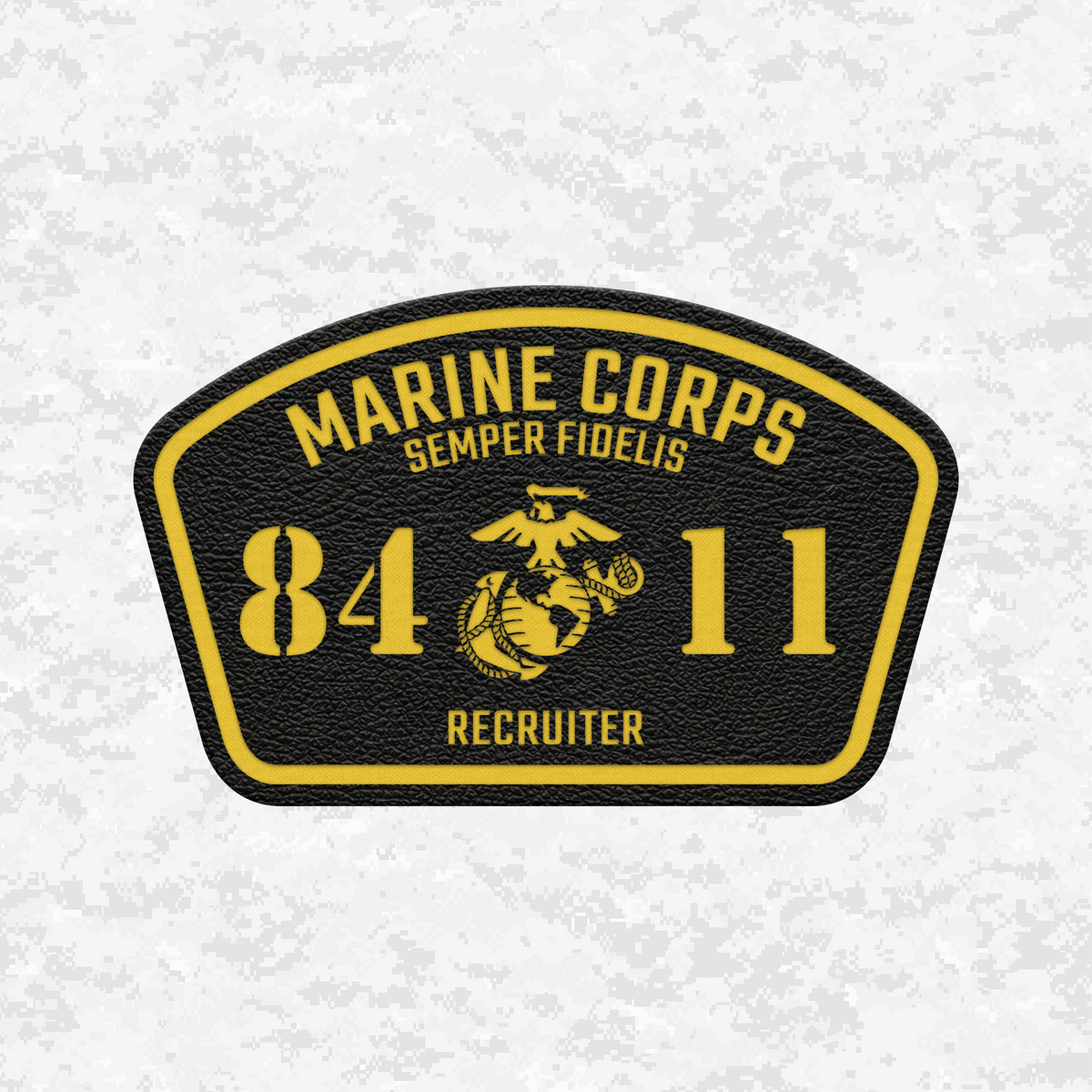 MOS 8411 Recruiter | Leather Patch | Velcro Backed
