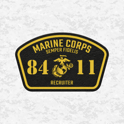 MOS 8411 Recruiter | Leather Patch | Velcro Backed