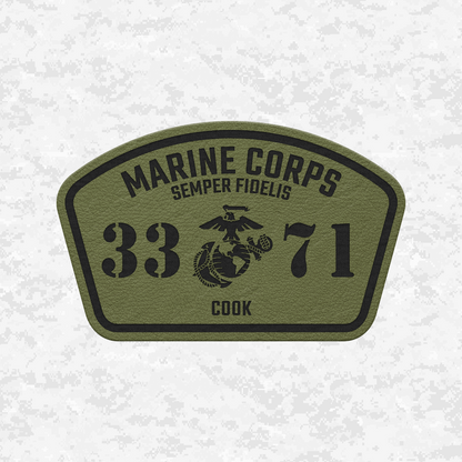 MOS 3371 Cook | Leather Patch | Velcro Backed