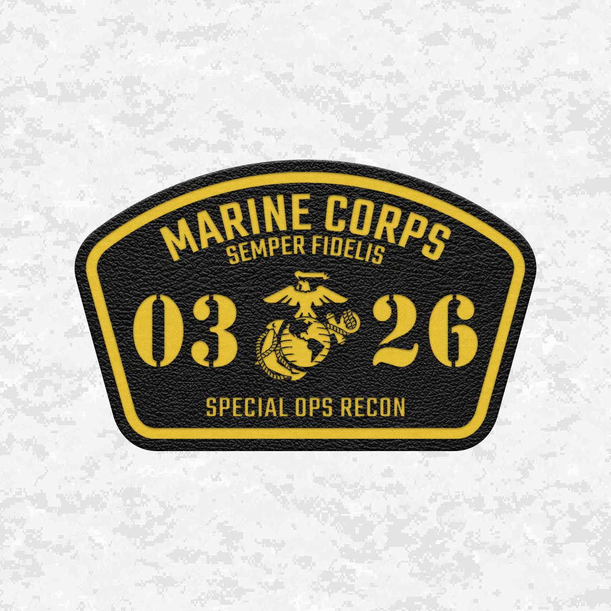 MOS 0326 Reconnaissance Marine Parachutist/Freefall | Leather Patch | Velcro Backed