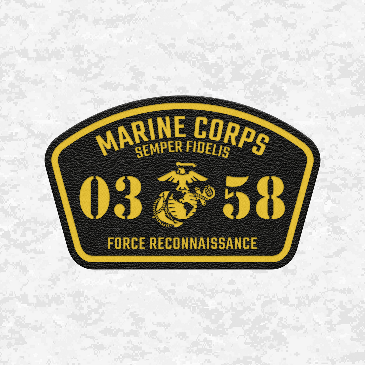 MOS 0358 Force Reconnaissance | Leather Patch | Velcro Backed