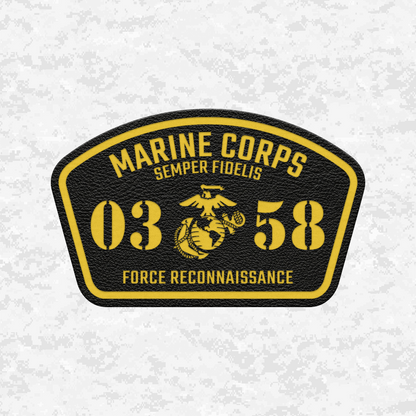 MOS 0358 Force Reconnaissance | Leather Patch | Velcro Backed