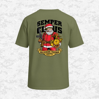 Semper Claus | Delivering Freedom | Oversize T-shirt