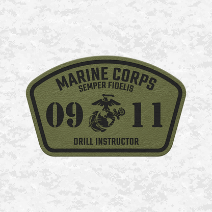 MOS 0911 Drill Instructor | Leather Patch | Velcro Backed