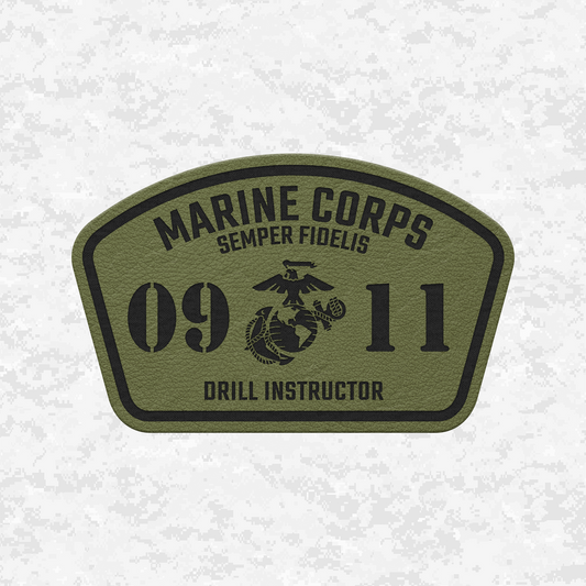 MOS 0911 Drill Instructor | Leather Patch | Velcro Backed