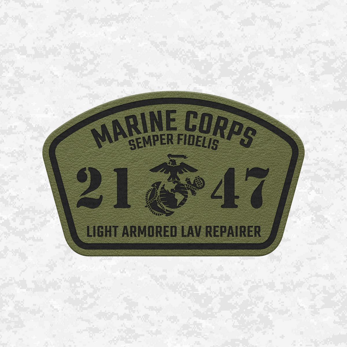 MOS 2147 Light Armored LAV Repairer | Leather Patch | Velcro Backed