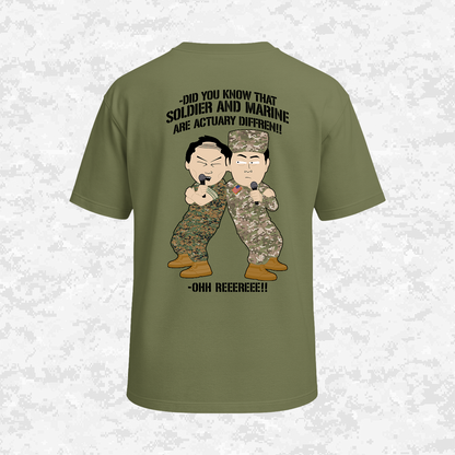 Soldier & Marine Are Diffren!!! | Military Parody | Oversize T-shirt