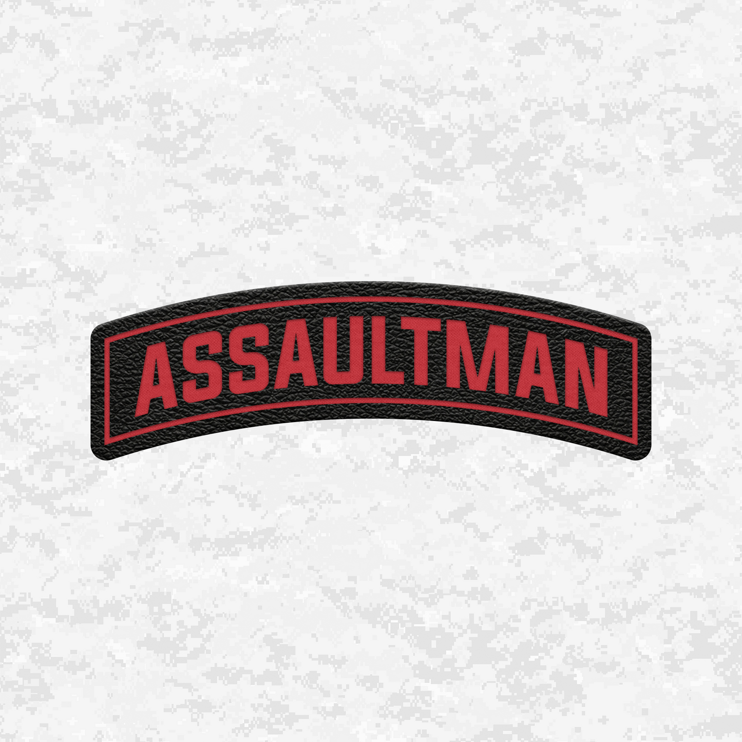 Assaultman Tab Insignia | Leather Patch | Velcro Backed