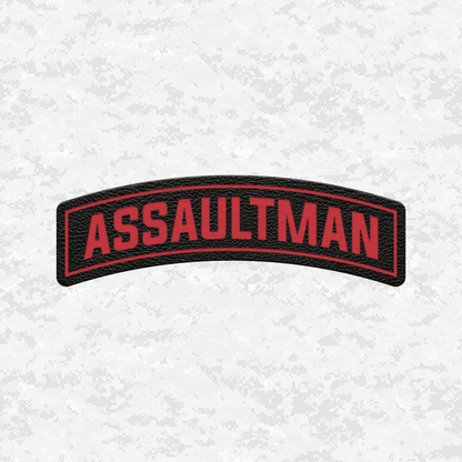 Assaultman Tab Insignia | Leather Patch | Velcro Backed