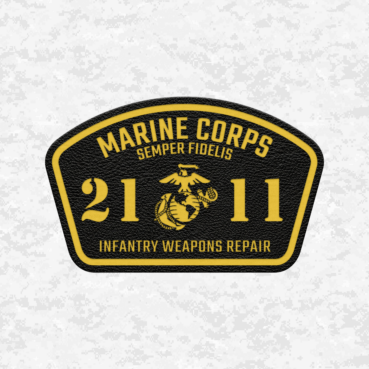 MOS 2111 Infantry Weapons Repair | Leather Patch | Velcro Backed