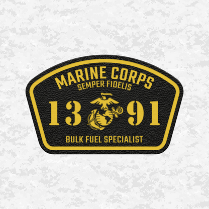 MOS 1391 Bulk Fuel Specialist | Leather Patch | Velcro Backed
