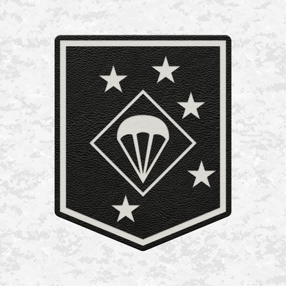 1st MAC Parachute Battalion | Leather Patch | Velcro Backed