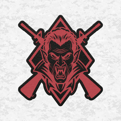 Tactical Vampire Halloween Edition | Leather Patch | Velcro Backed