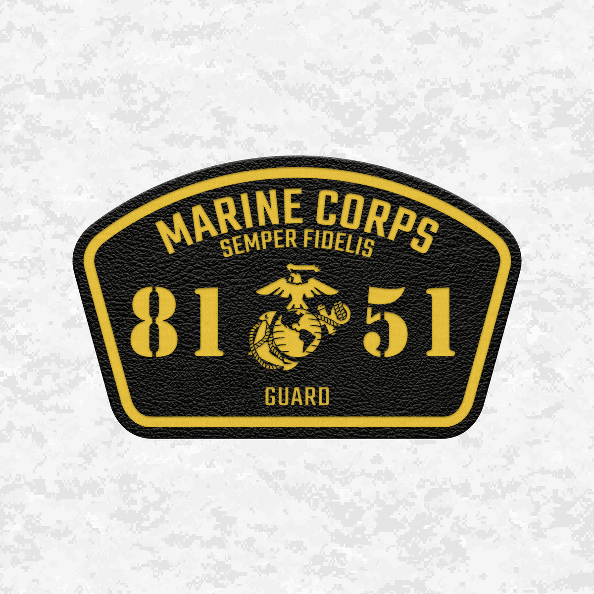 MOS 8151 Guard | Leather Patch | Velcro Backed