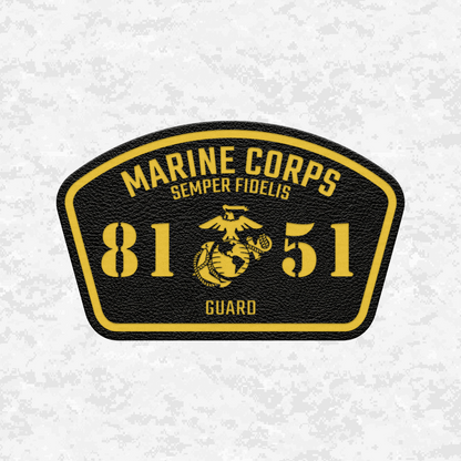MOS 8151 Guard | Leather Patch | Velcro Backed
