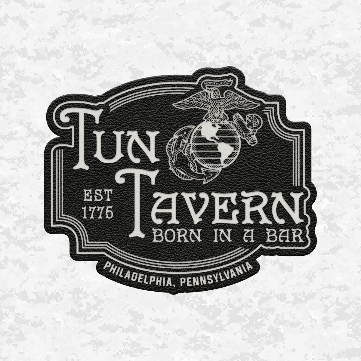 Tun Tavern Est 1775 | Leather Patch | Velcro Backed