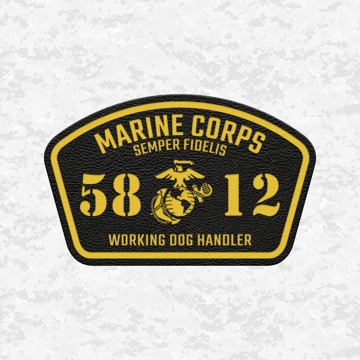 MOS 5812 Working Dog Handler | Leather Patch | Velcro Backed