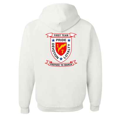 1st Battalion 7th Marines Unit "First Team" Hoodie