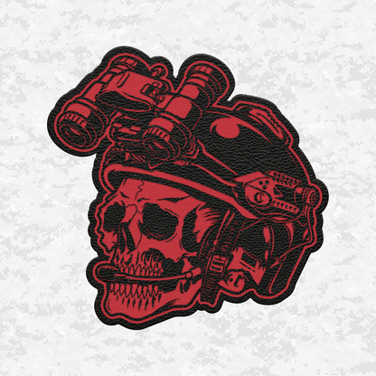 Tactical Helmet Skull NVG | Night Vision Operator | Velcro Backed