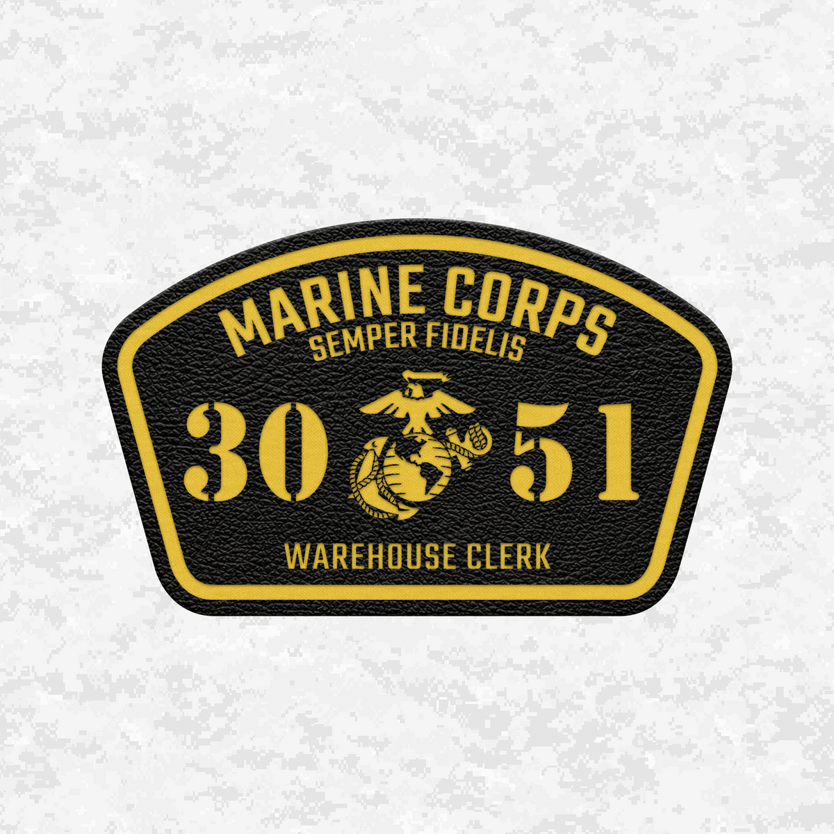 MOS 3051 Warehouse Clerk | Leather Patch | Velcro Backed