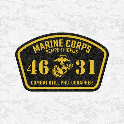 MOS 4631 Combat Still Photographer | Leather Patch | Velcro Backed