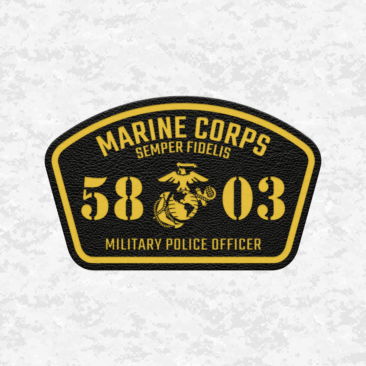MOS 5803 Military Police Officer | Leather Patch | Velcro Backed