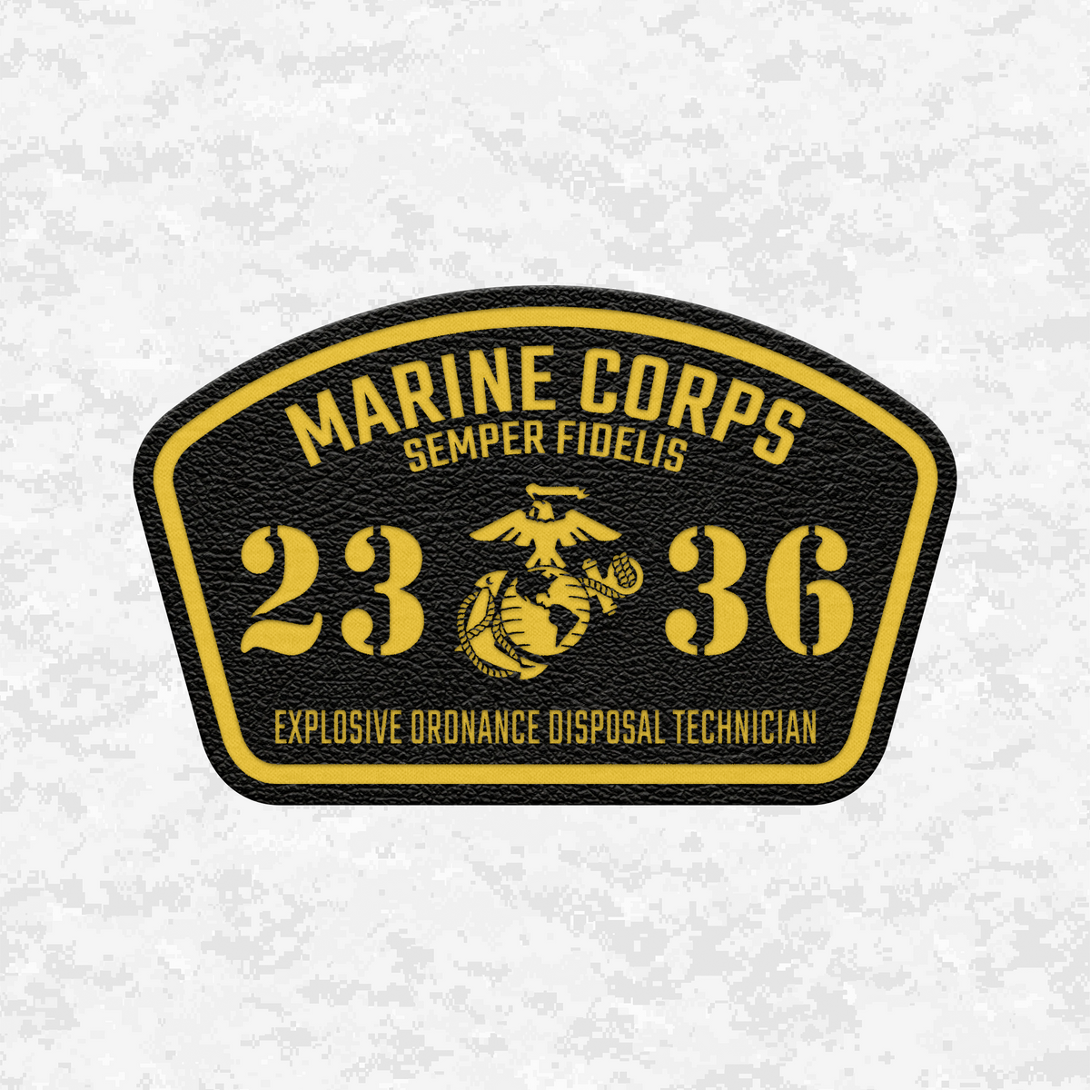 MOS 2336 Explosive Ordnance Disposal Technician | Leather Patch | Velcro Backed