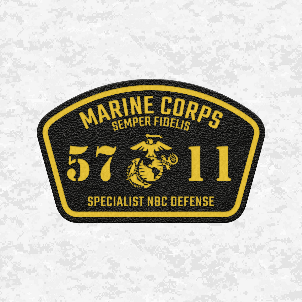 MOS 5711 Specialist NBC Defense | Leather Patch | Velcro Backed