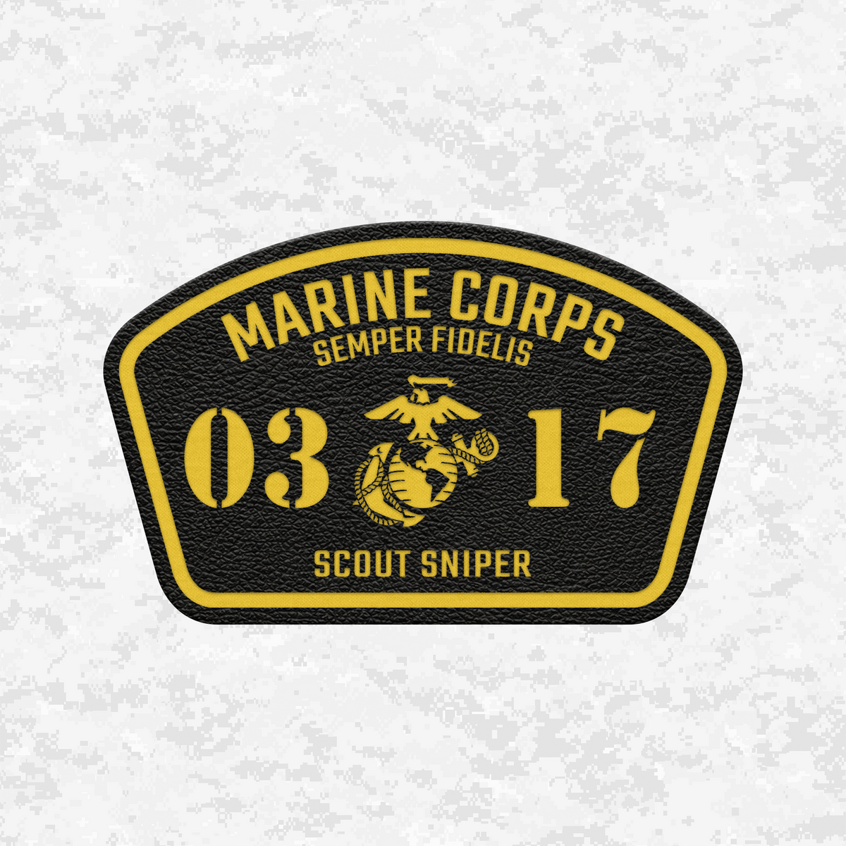 MOS 0317 Scout Sniper | Leather Patch | Velcro Backed