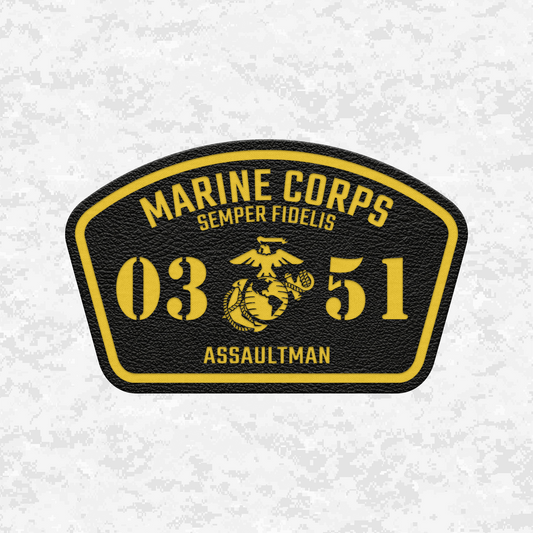 MOS 0351 Assaultman | Leather Patch | Velcro Backed