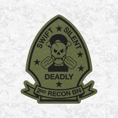 2nd Reconnaissance Battalion Unit ¨Chimera¨ | Leather Patch | Velcro Backed