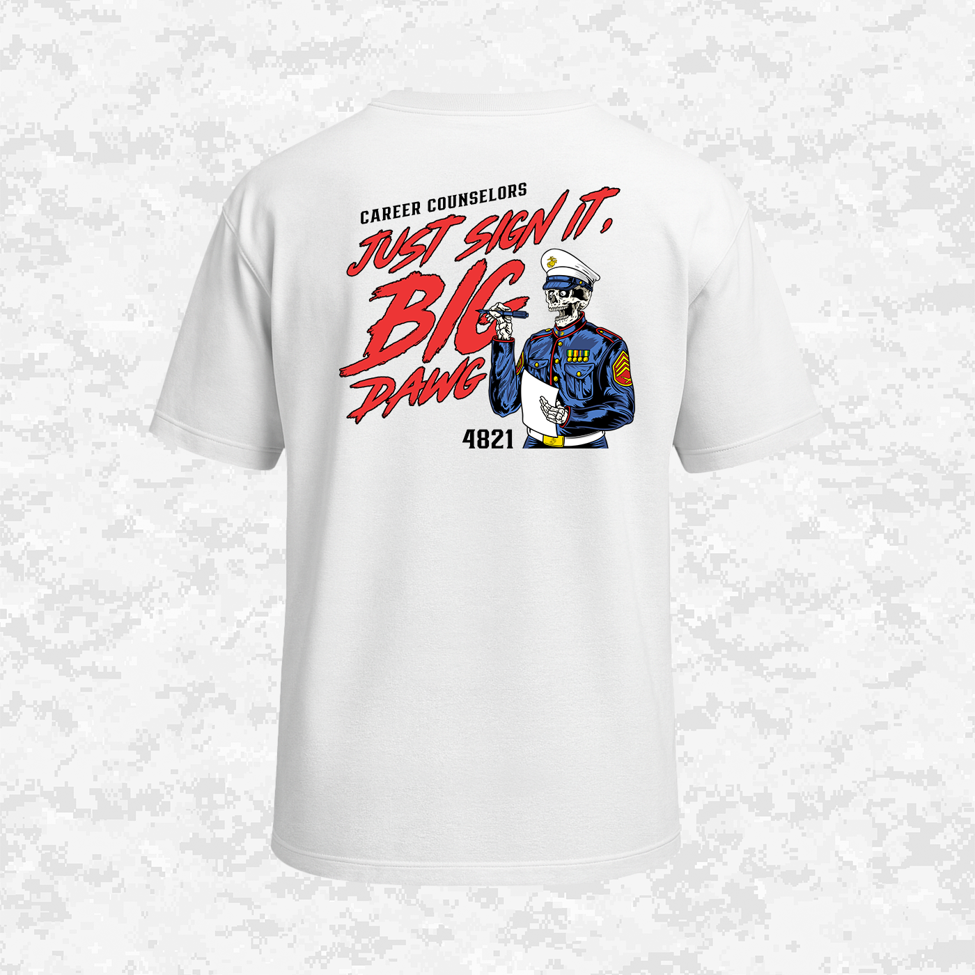 Career Counselors | Just Sign It, Big Dawg | Oversized T-shirt | Regular & Faded Fabric