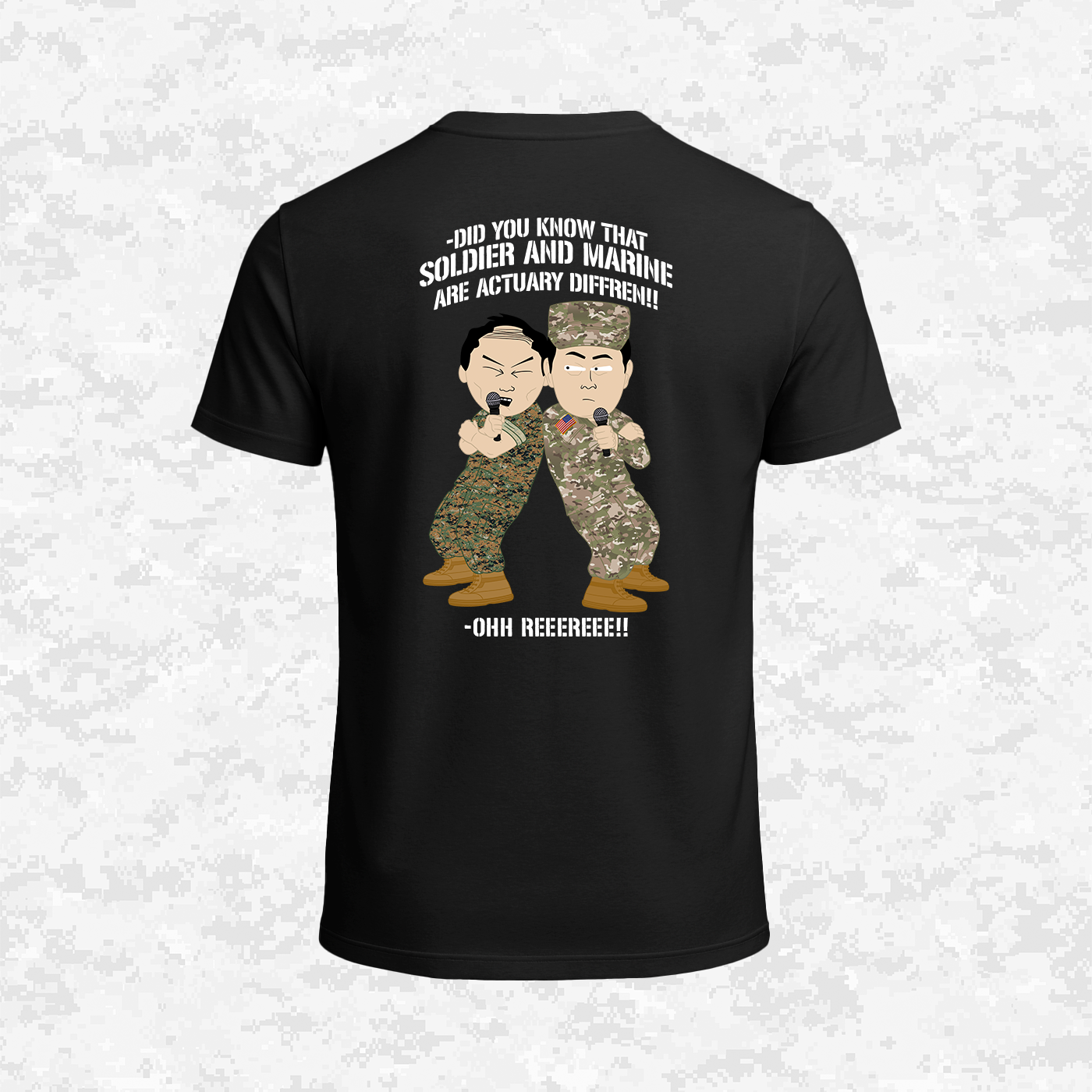 Soldier & Marine Are Diffren!!! | Military Parody | T-shirt
