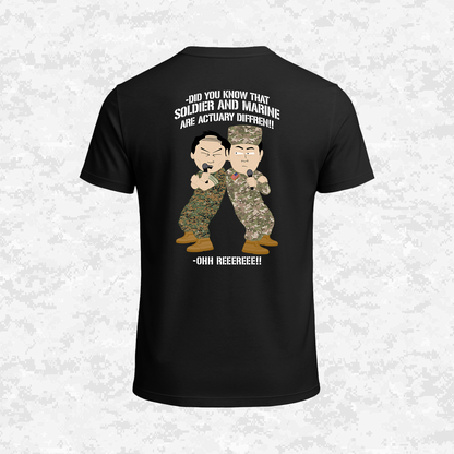Soldier & Marine Are Diffren!!! | Military Parody | T-shirt